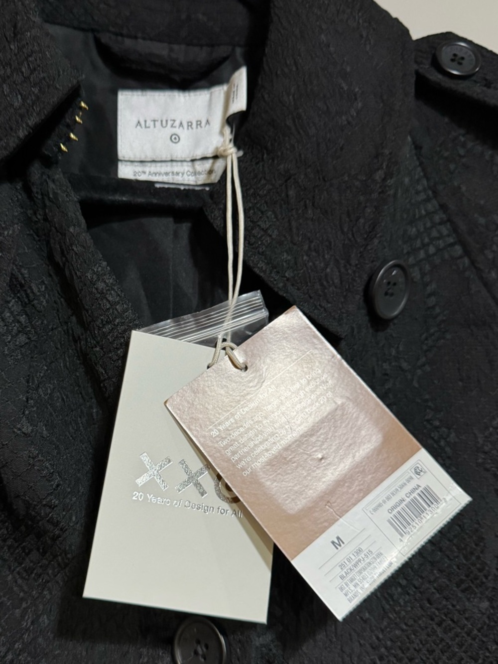 Altuzarra Black Textured Double-Breasted Coat - Picture 8 of 8
